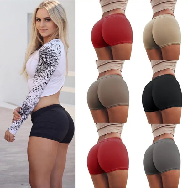 Summer Hips Safety Yoga Shorts Athletic Workout Gym Women Shorts Suitable for sports, running, gym, workout, yoga training, etc